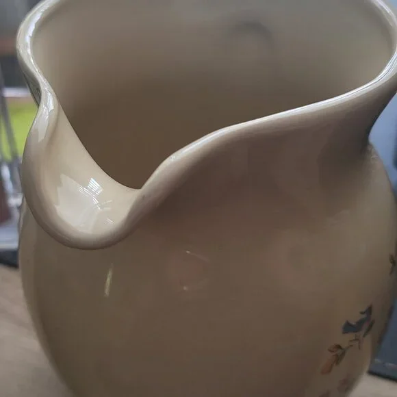 80s ** RARE ** Vintage International HEARTLAND China Stoneware Beverage Pitcher - Picture 2 of 5